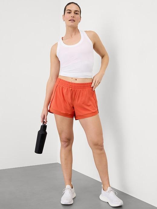 Mesh Racer Run Mid Rise 4" Short Product Image
