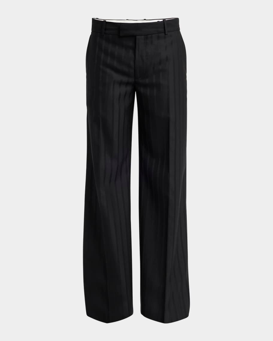 Mens Tonal Satin Stripe Evening Trousers Product Image