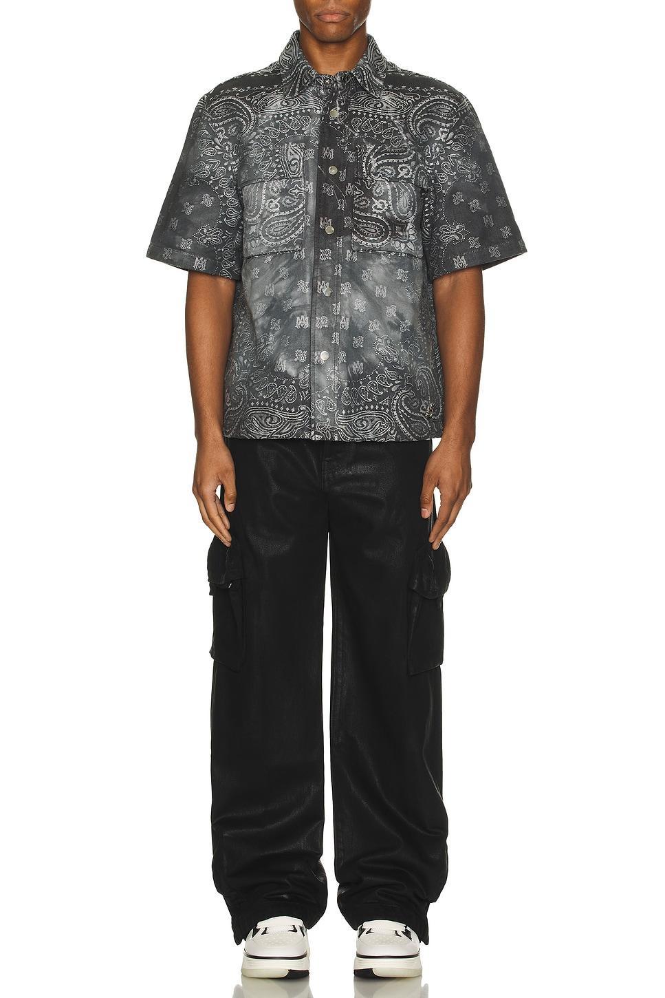 Tie Dye Bandana Short Sleeve Shirt Product Image