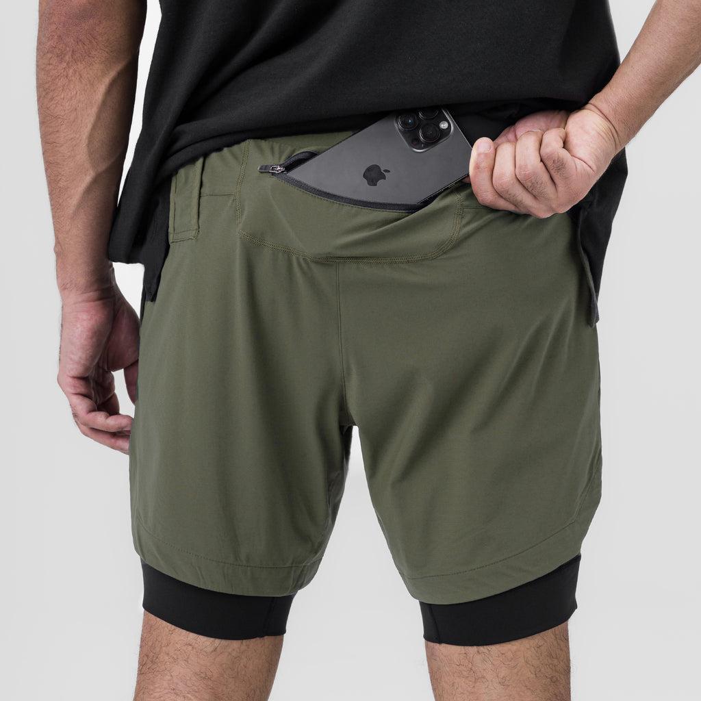 0866. Tetra-Lite® 7" Liner Short - Navy "Wings"/Black Male Product Image