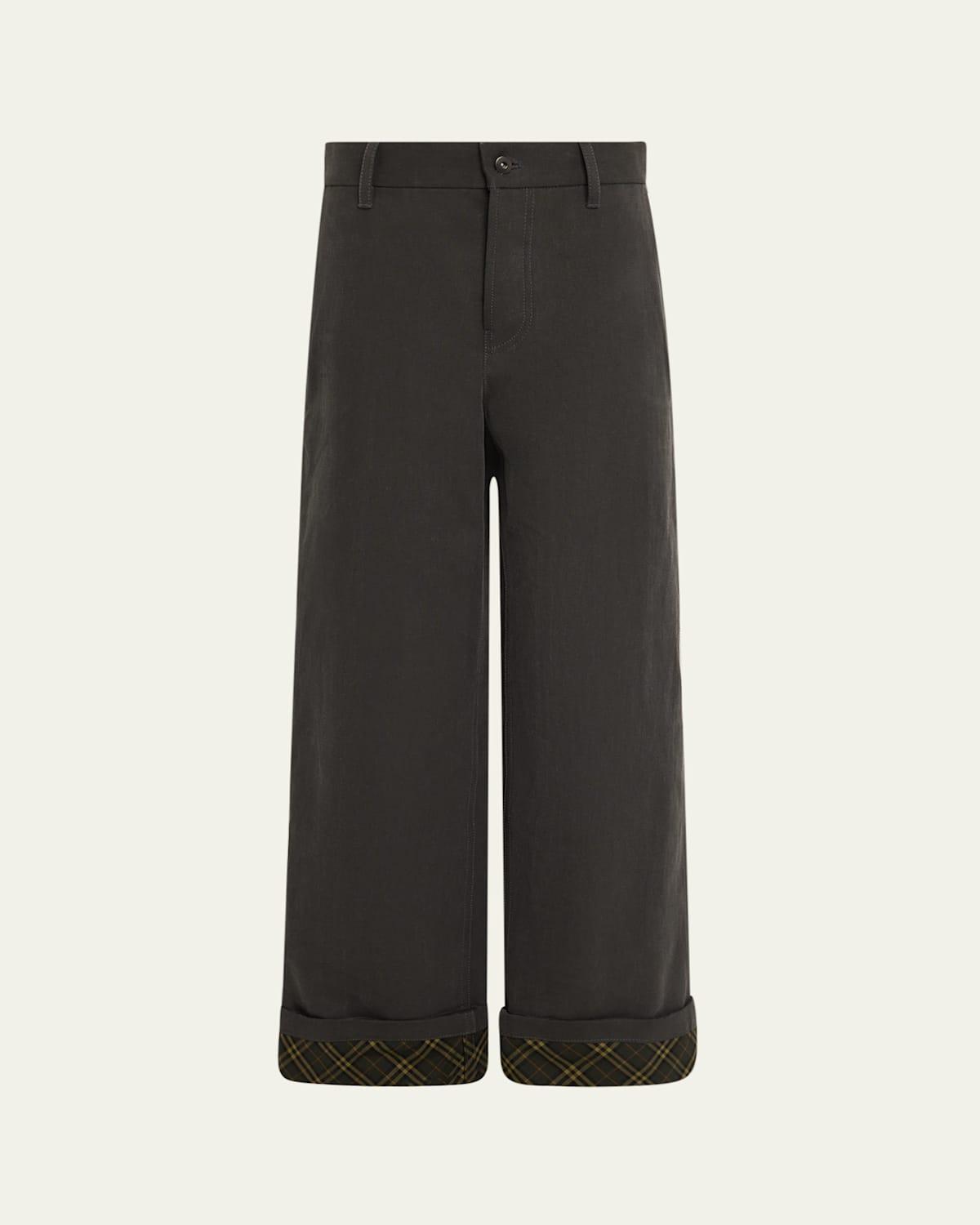 Mens Faded Canvas Workwear Pants Product Image