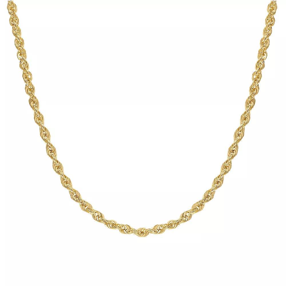 Jordan Blue 14k Gold 3.1 mm Rope Chain Necklace, Women's, Size: 22" Product Image