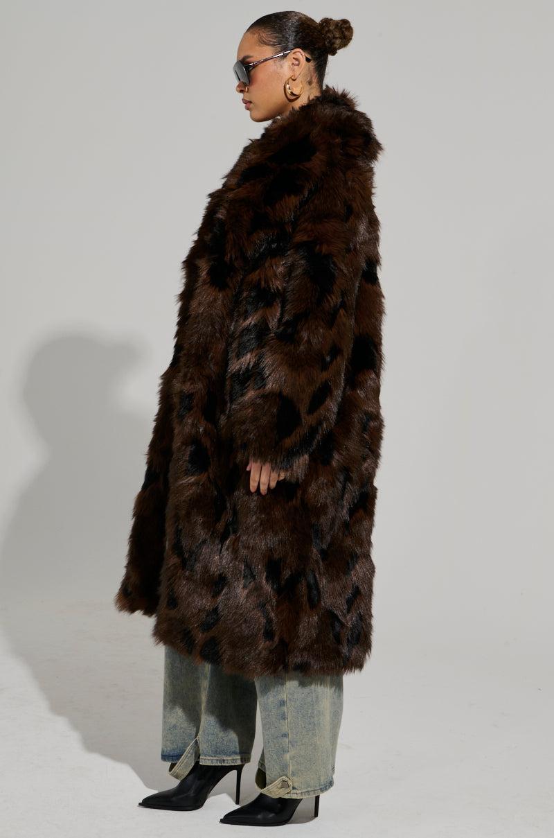 AUSTIN FAUX FUR TRENCH Product Image