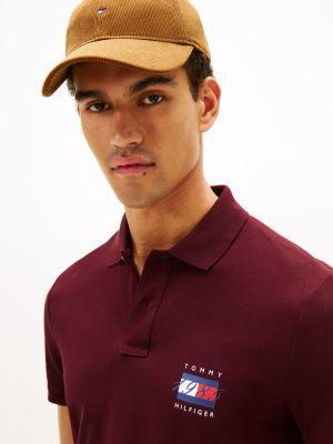 Regular Fit 1985 Flag Graphic Pique Polo Product Image