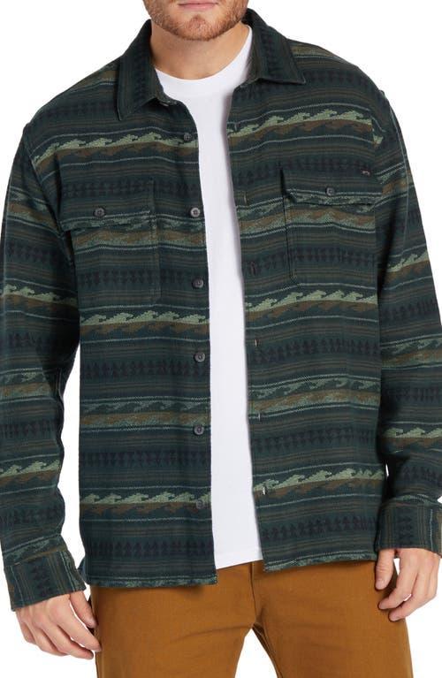 Offshore Jacquard Flannel Long Sleeve Shirt - Sage Male Product Image