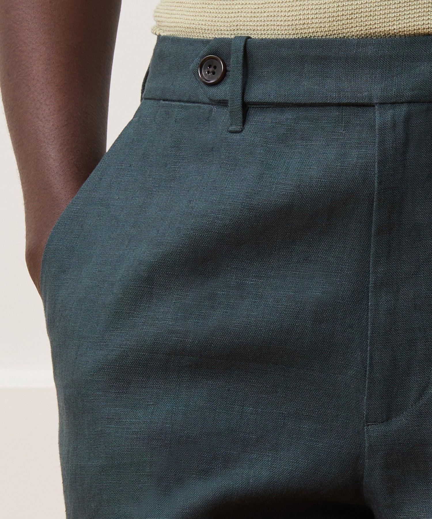 Linen Tab Trouser Product Image