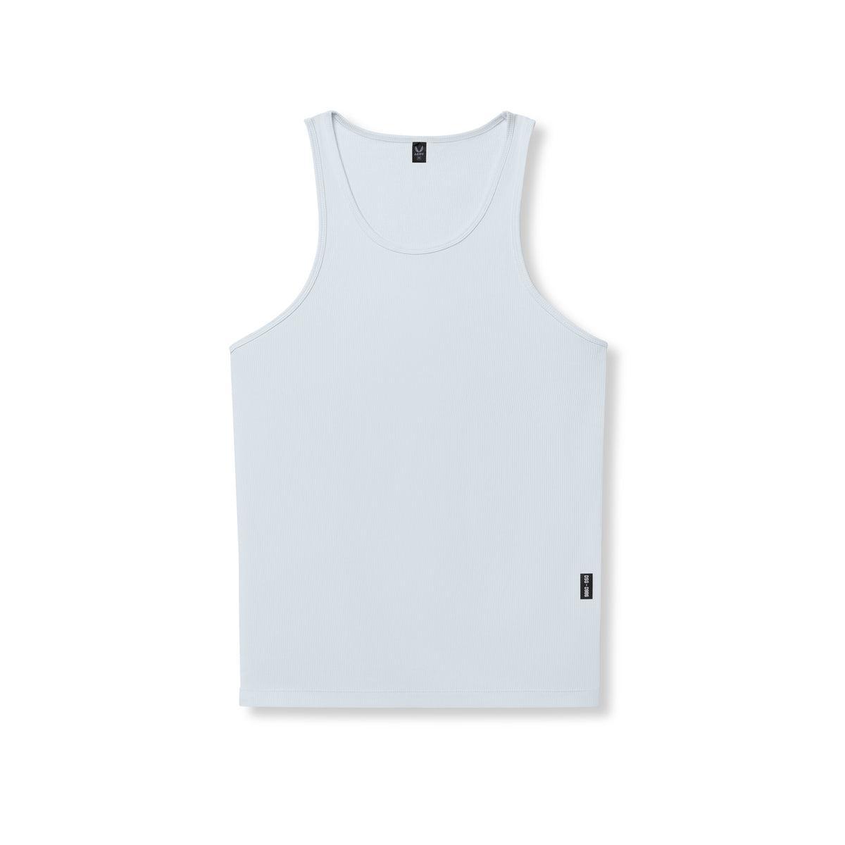 0986. Creora® Tech Ribbed Tank - Ice Blue Product Image