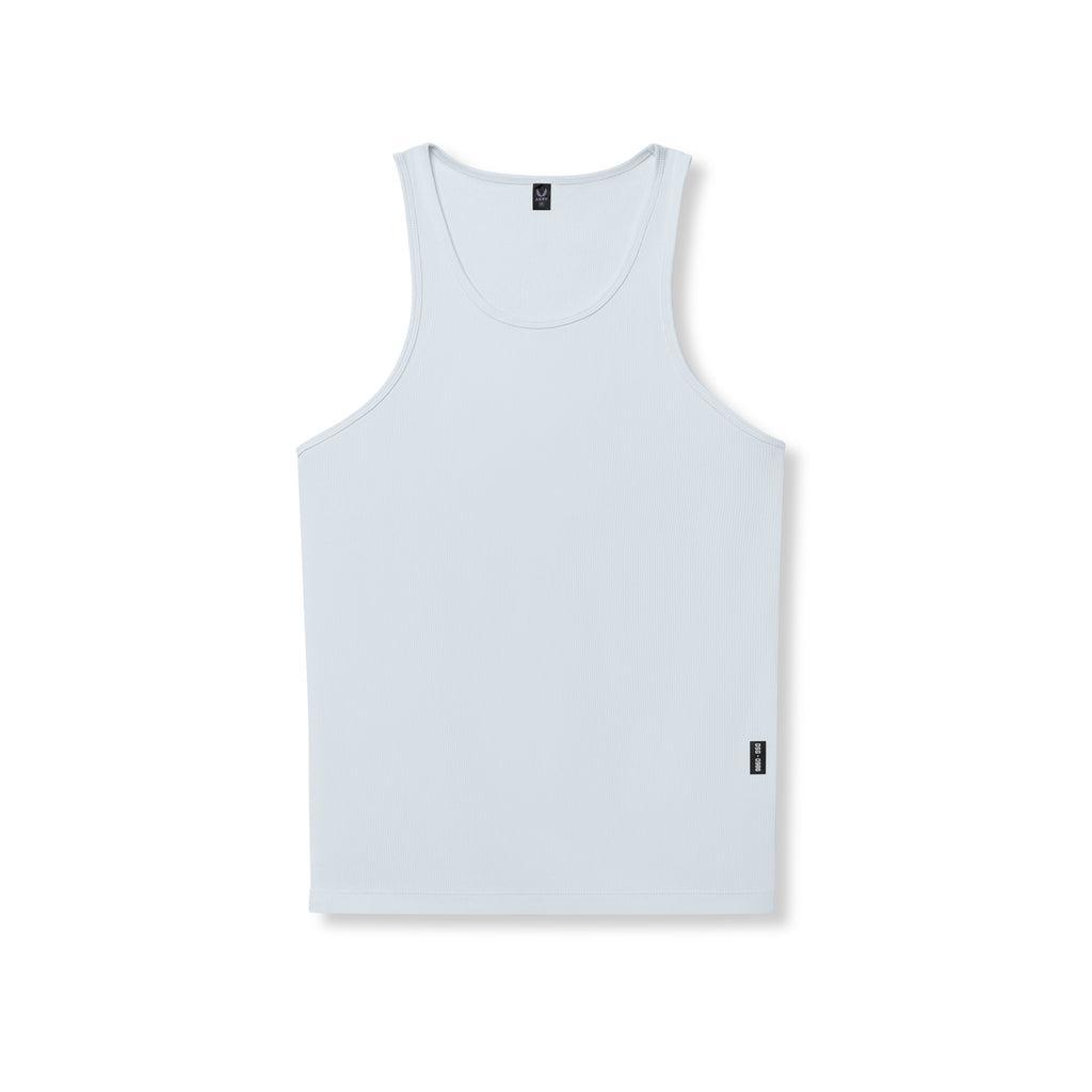 0986. Creora® Tech Ribbed Tank - Ice Blue Product Image