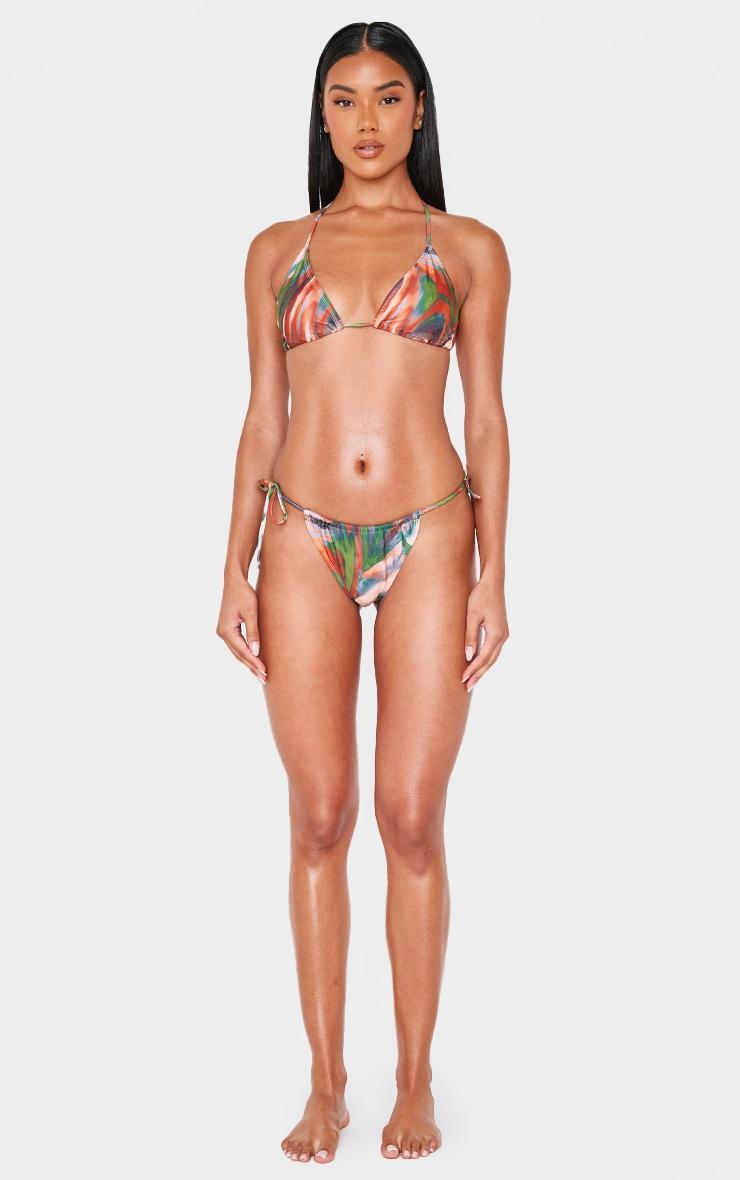 Multi Printed Micro Triangle Bikini Top Product Image