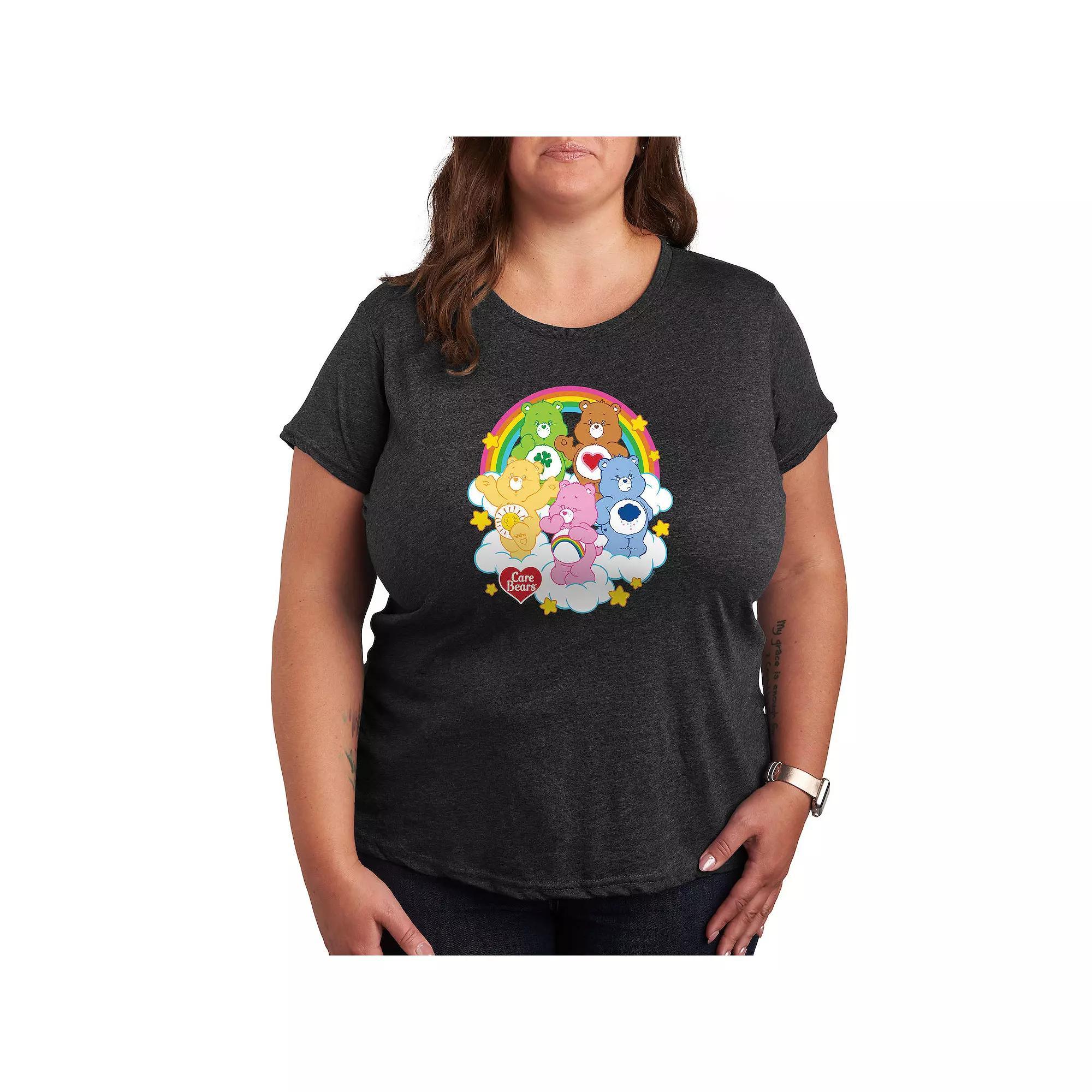 Plus Care Bears Group On Clouds Graphic Tee, Womens Product Image