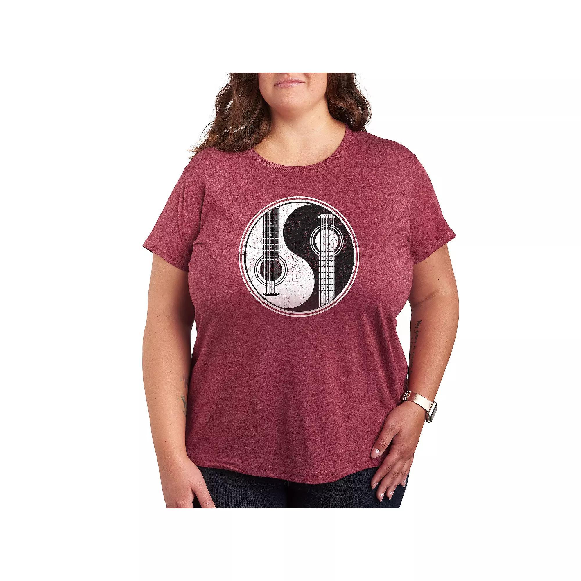 Plus Awesome Like My Grandkids Graphic Tee, Womens Grey Wine Product Image