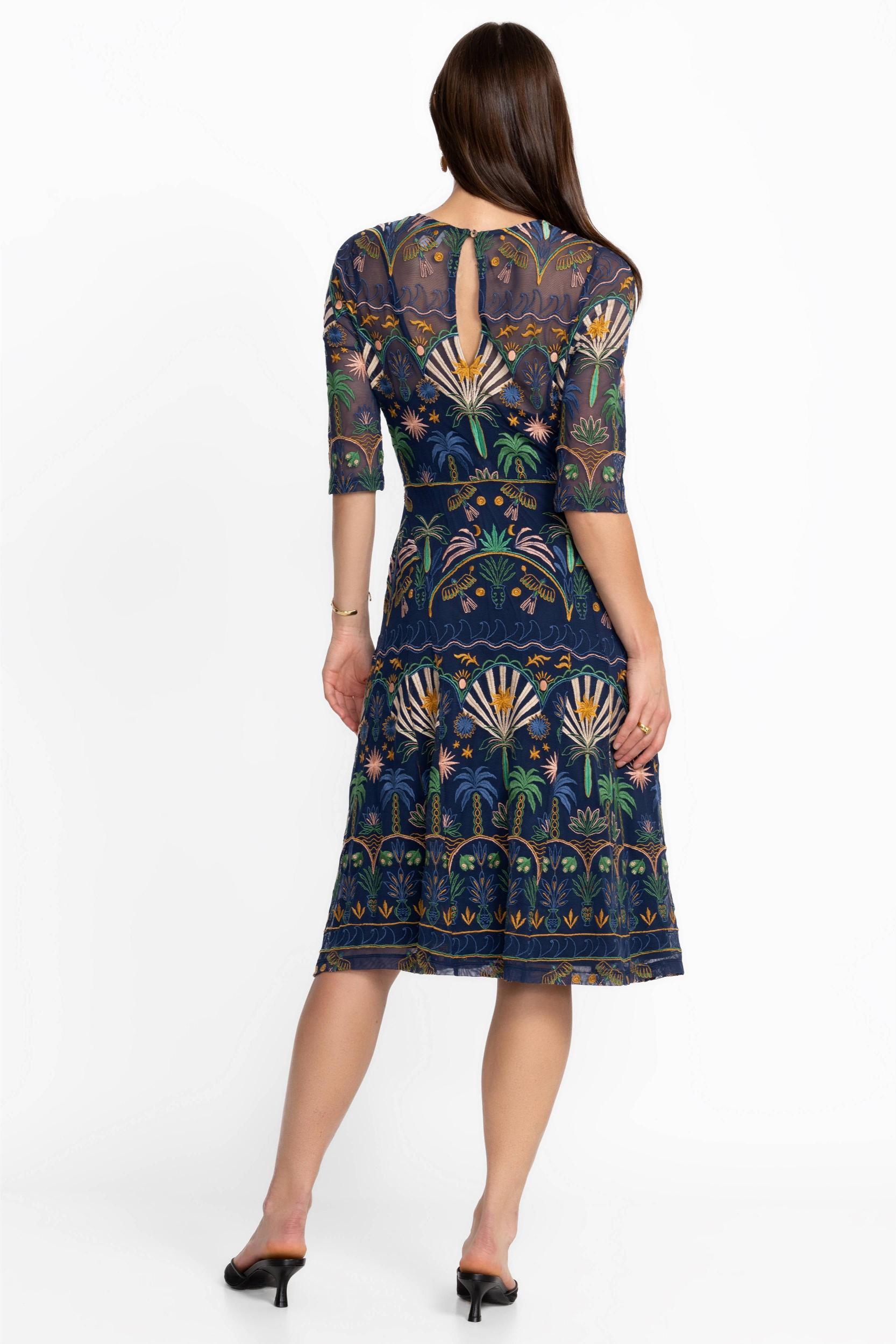 Nova Paneled Midi Dress Product Image
