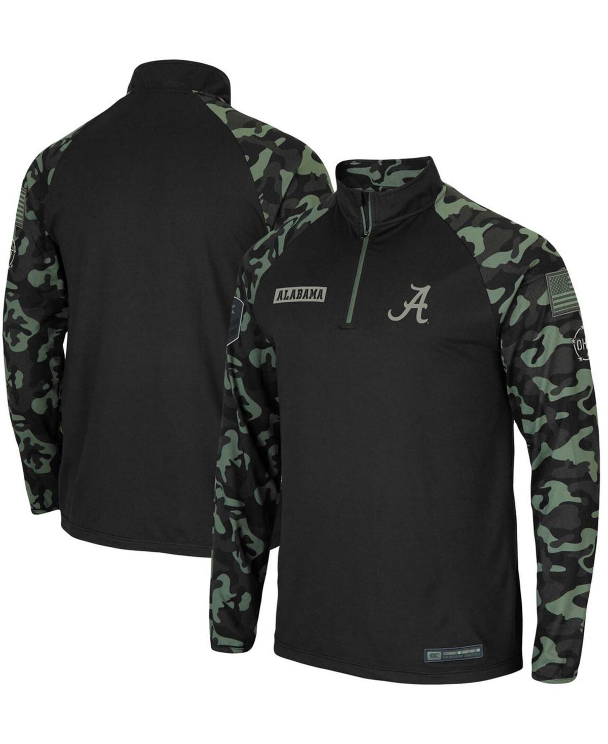 Men's Colosseum Black UCF Knights OHT Military Appreciation Take Flight Raglan Quarter-Zip Jacket, Size: 2XL Product Image