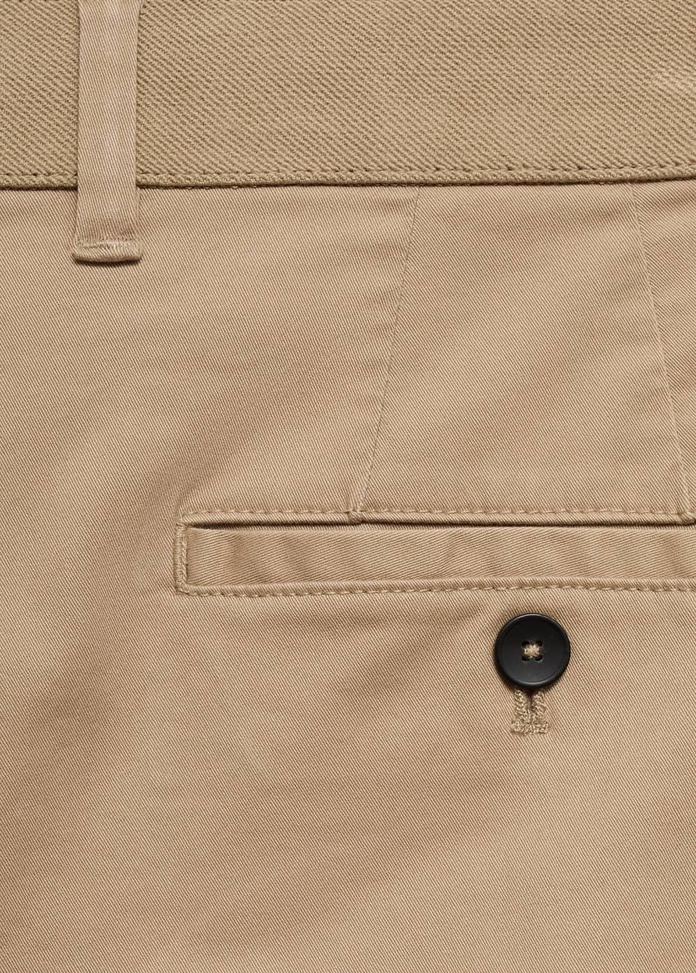 Mango Mens Cotton Tapered Crop Pants Product Image
