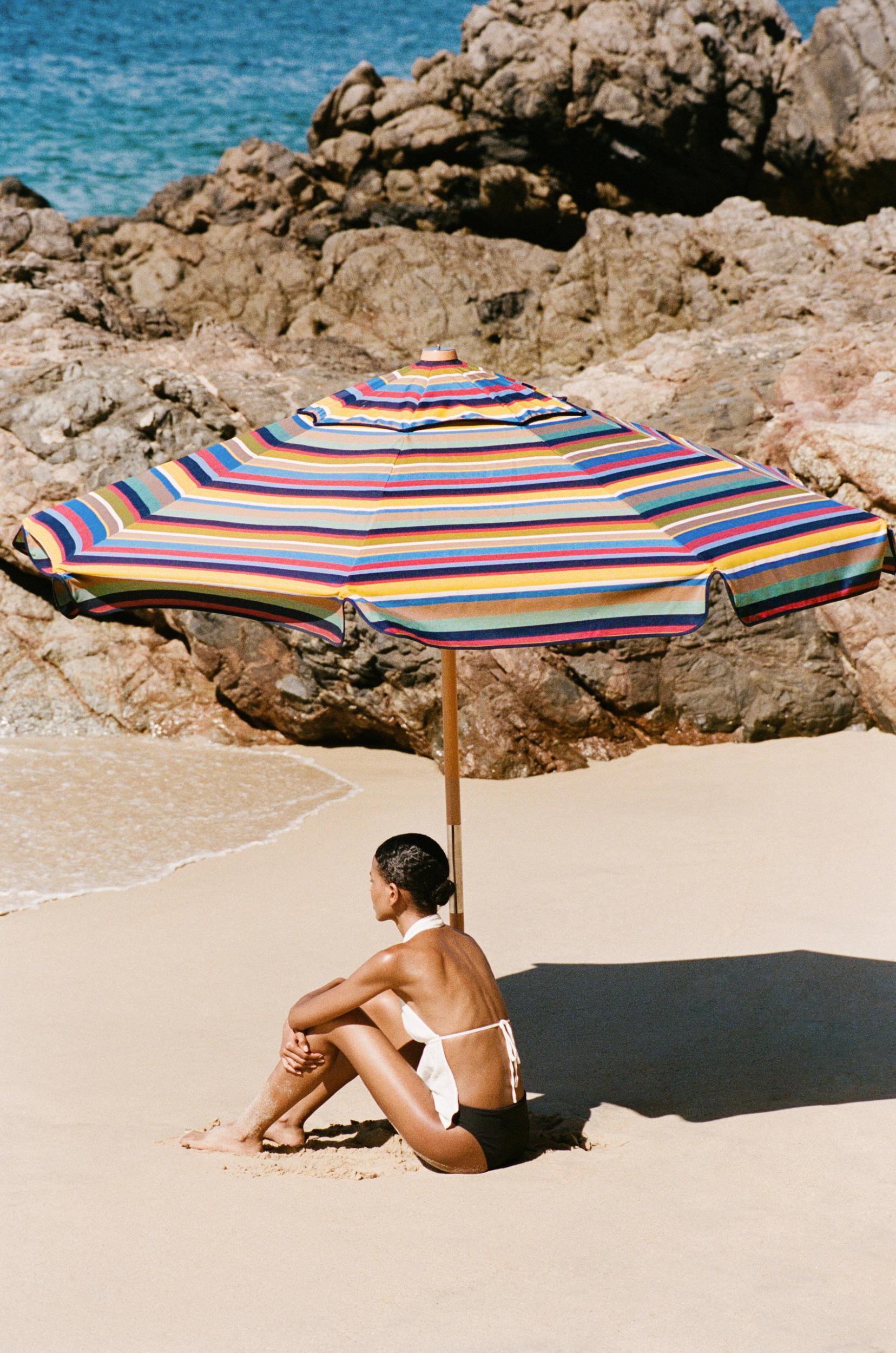 STAUD x BUSINESS & PLEASURE CO. MARKET UMBRELLA | MARKET STRIPE Product Image