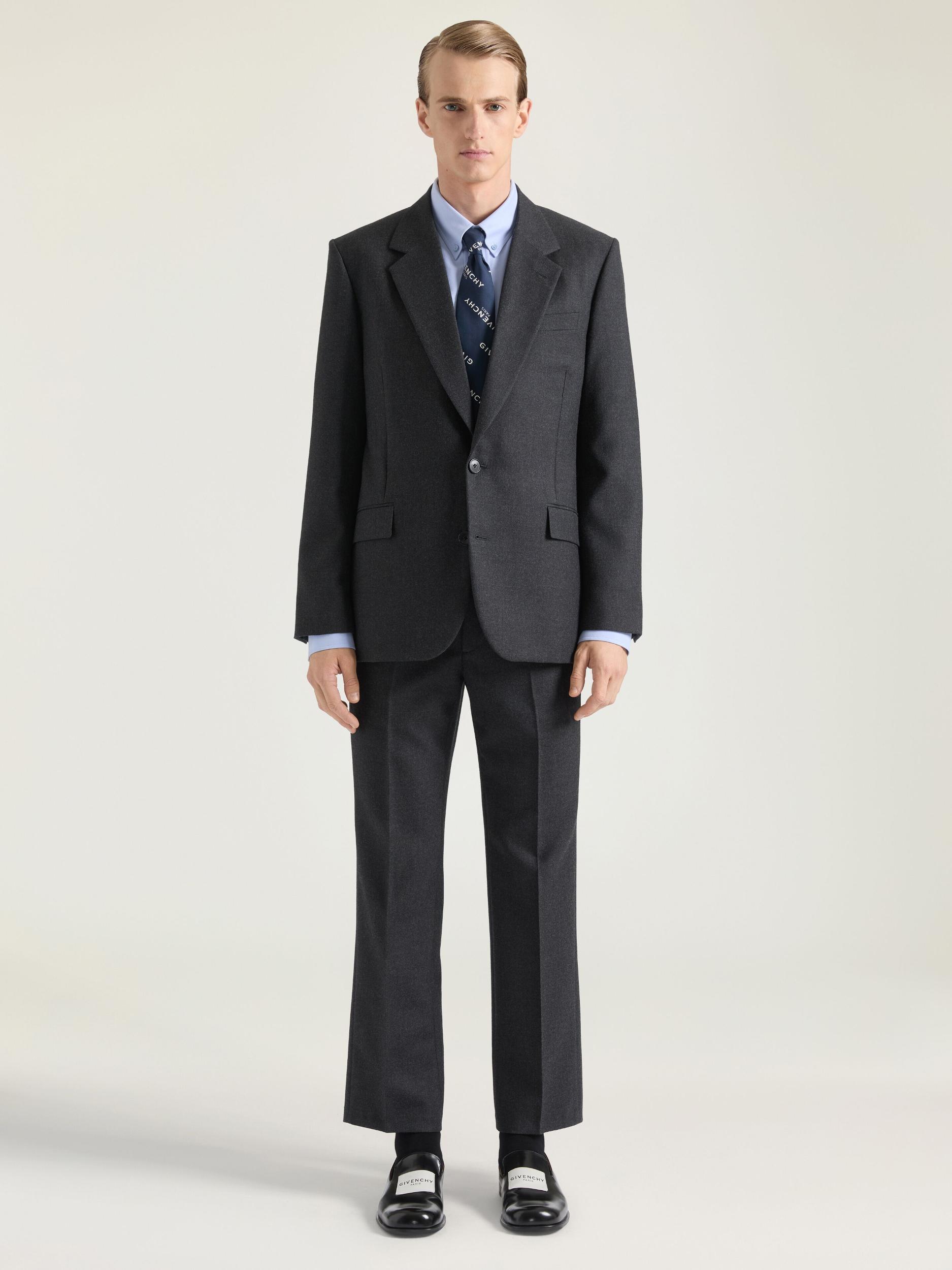 Single breasted jacket in flannel Product Image