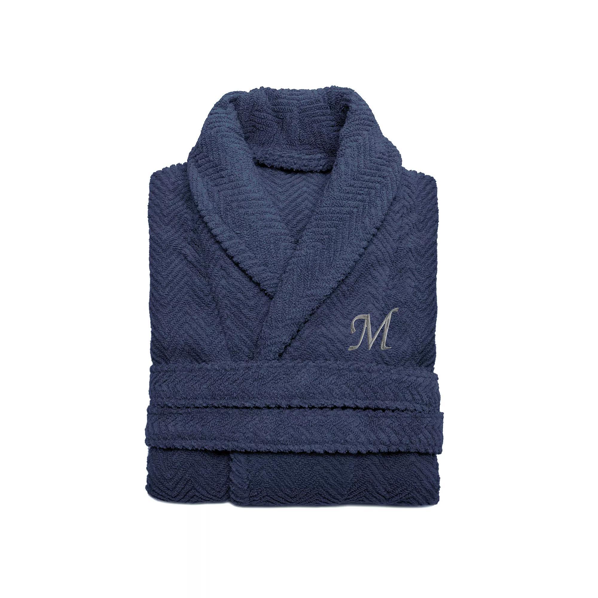 Linum Home Textiles Turkish Cotton Personalized Herringbone Weave Bathrobe, Womens Product Image