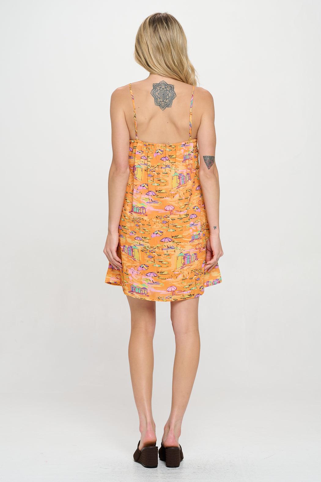 Golden Shoreline Cami Dress Product Image