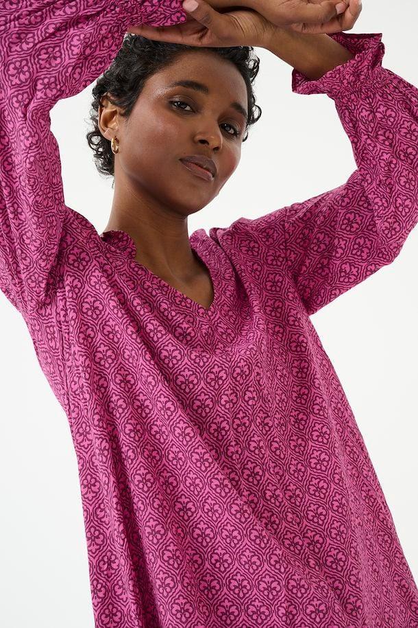 Safi Dress by Culture - Pink Graphic Product Image