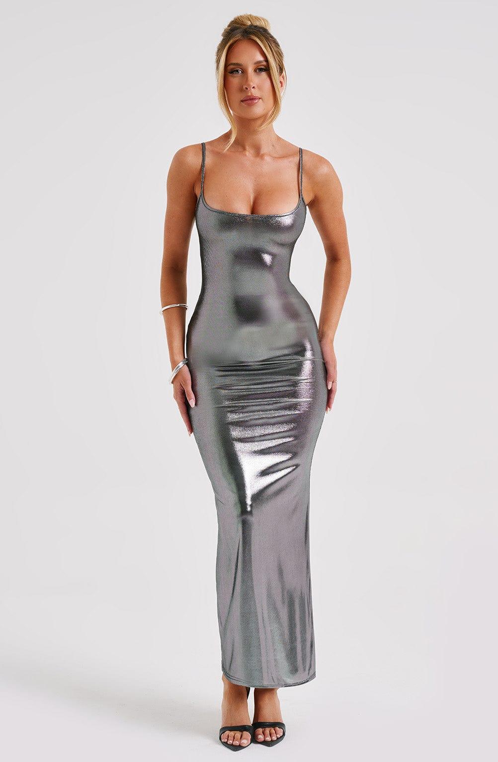 Kyranni Maxi Dress - Silver Product Image