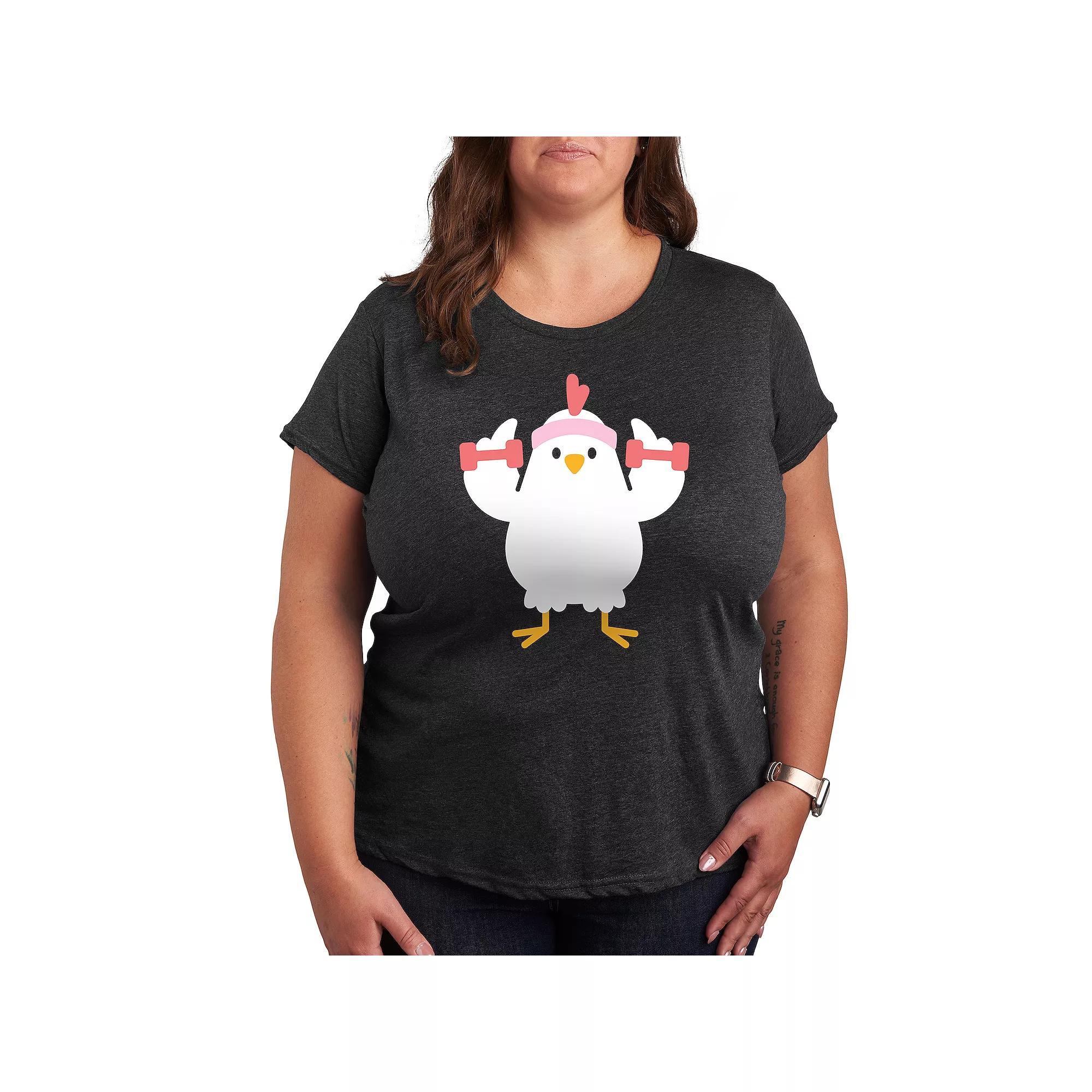 Disneys Frozen 2 Plus Holiday Wishes Graphic Tee, Womens Heather Grey Product Image