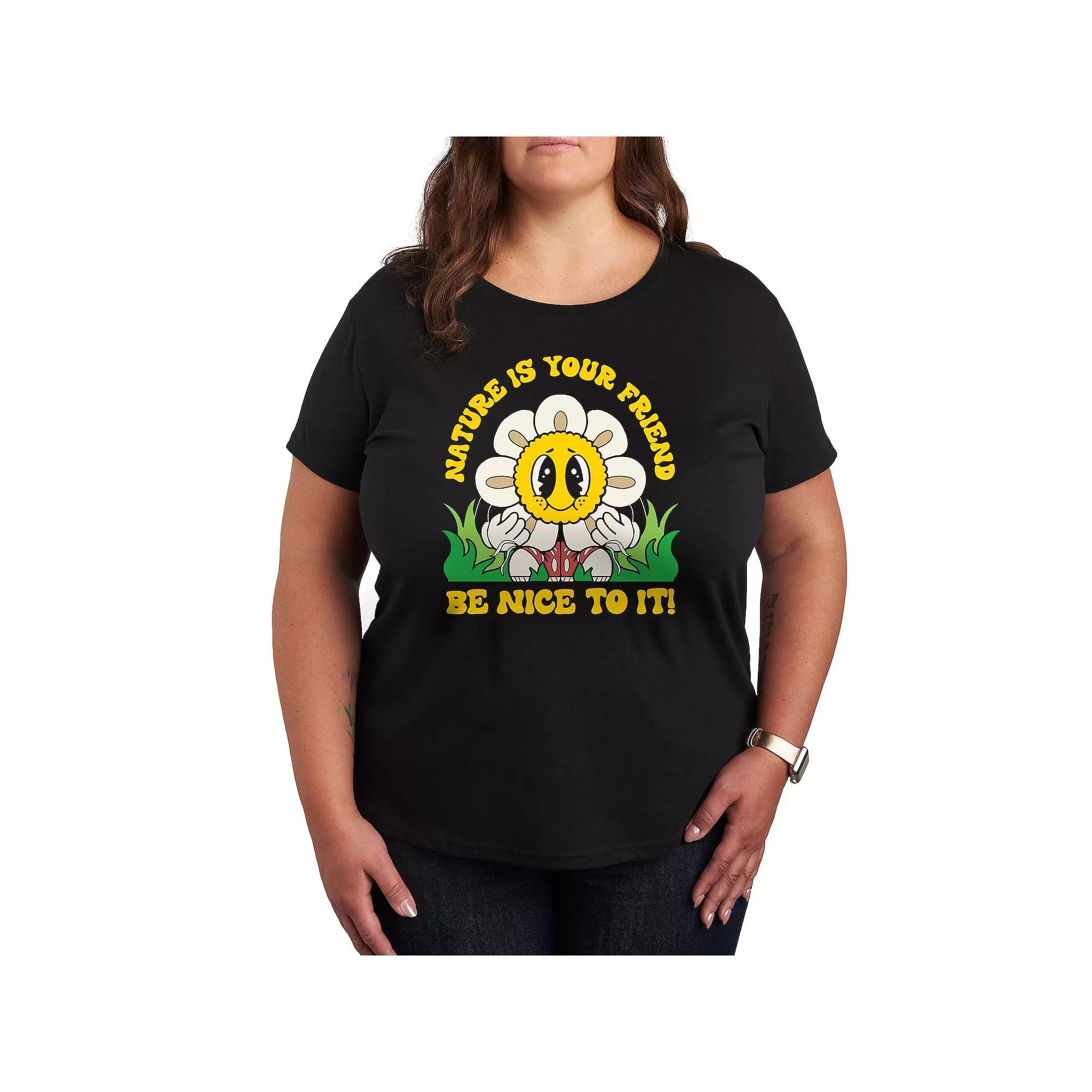 Plus Nature Is Your Friend Graphic Tee, Womens Product Image