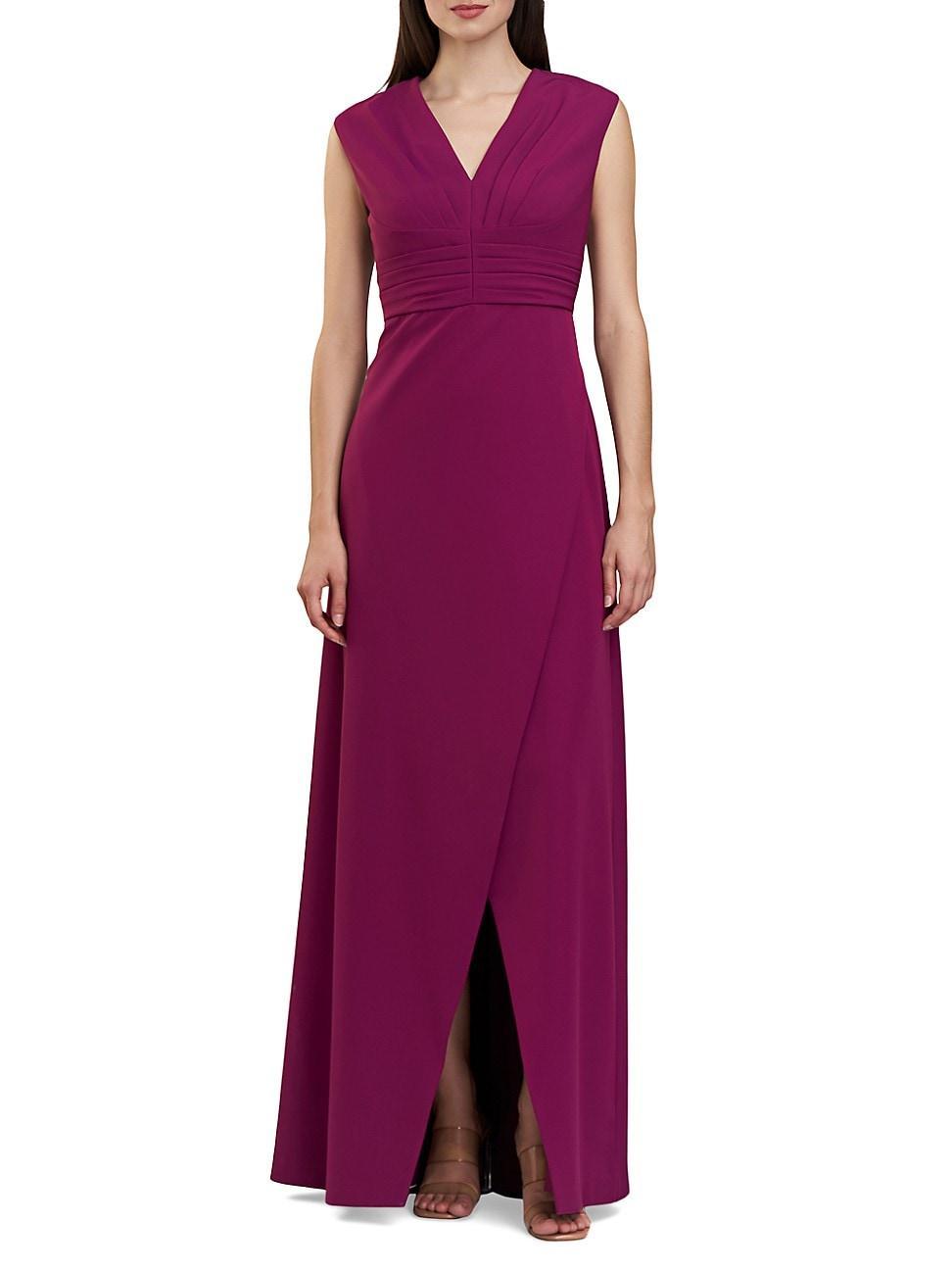 Womens Melora Crepe V-Neck Gown Product Image