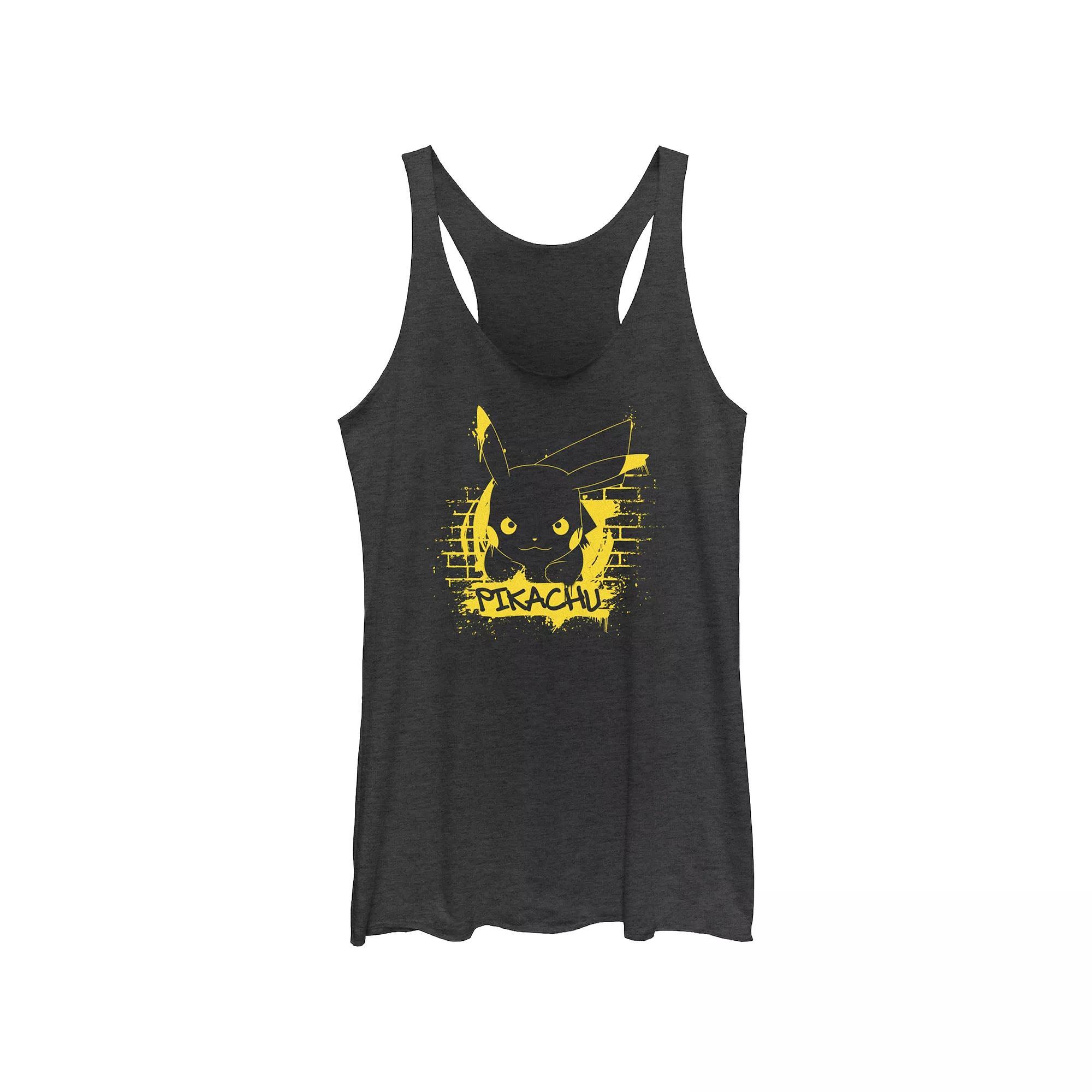 Disney's Lilo & Stitch Constellations Juniors' Tri-Blend Racerback Tank Top, Girl's, Size: Small, Black Grey Product Image