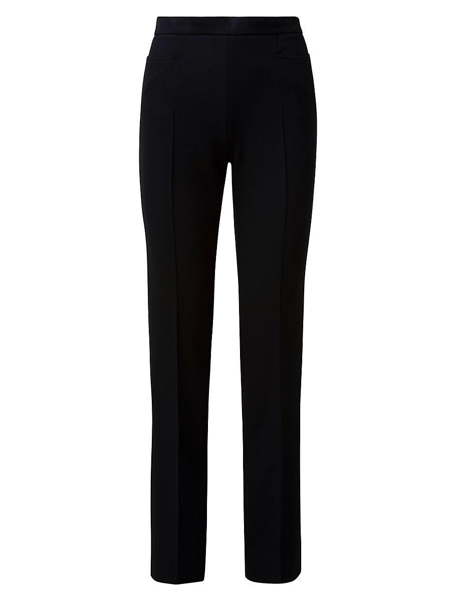 Francoise Slim-Straight Pants, Black Product Image