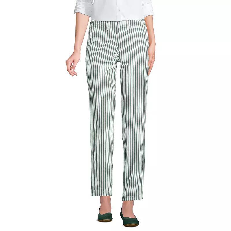 Petite Lands' End Mid Rise Classic Straight Leg Chino Ankle Pants, Women's, Size: 16 Petite, Desert Product Image