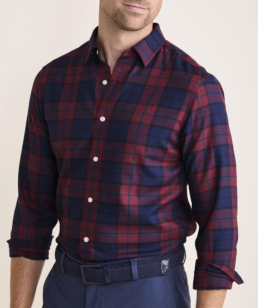 On-The-Go Brushed Twill Plaid Shirt Product Image
