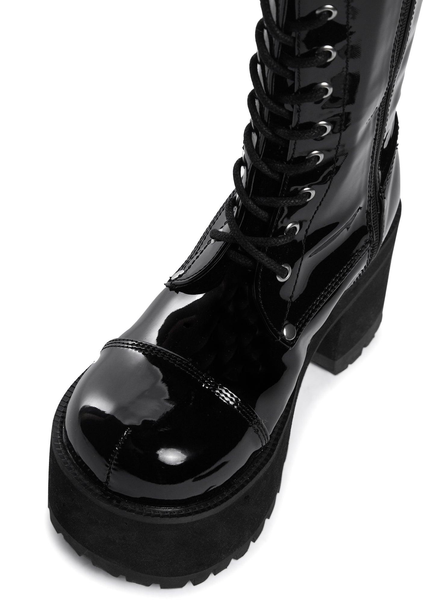 Patent Ranger-302 Knee High Boots Male Product Image