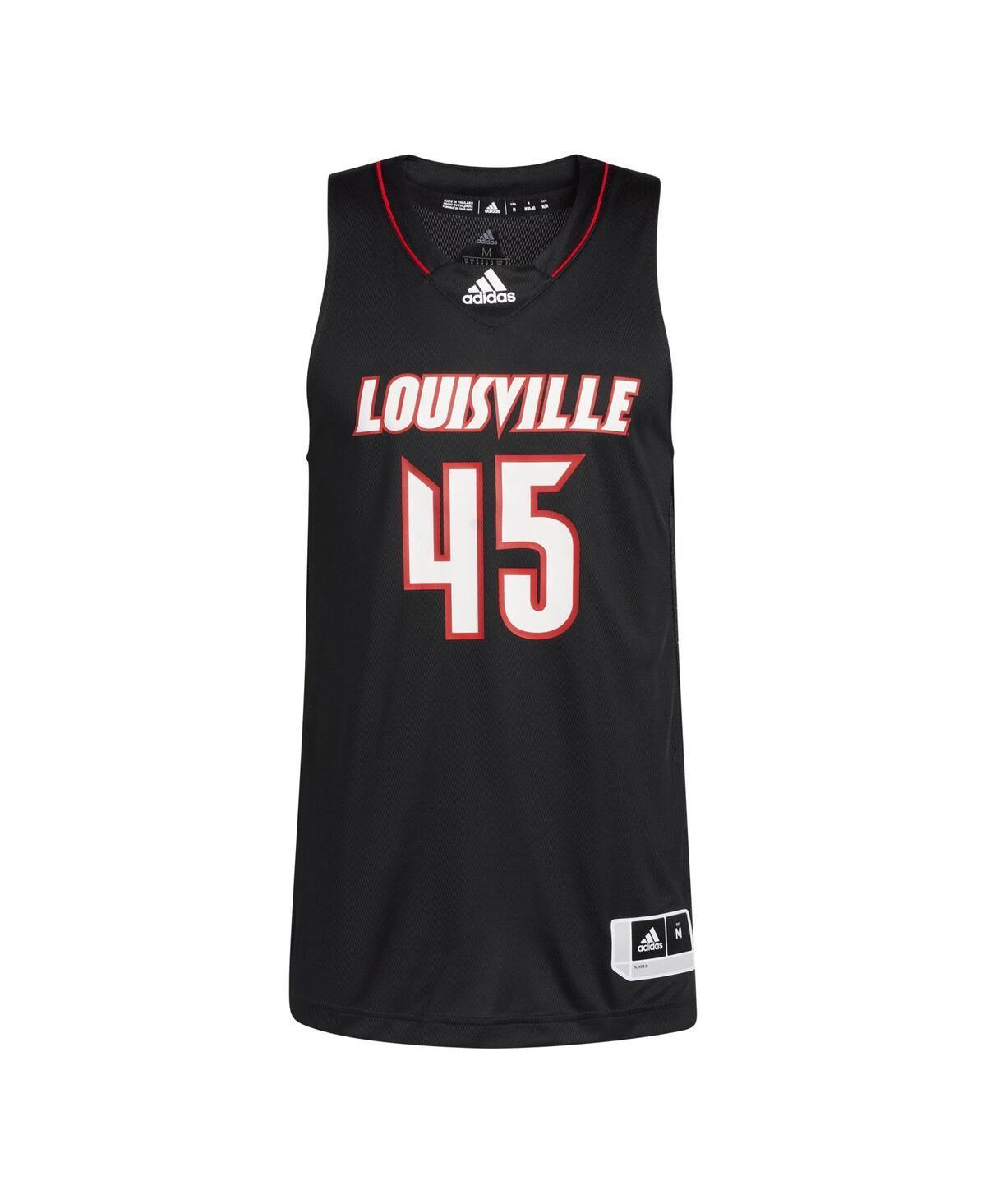 Men's adidas #45 Black Louisville Cardinals Swingman Jersey, Size: Medium Product Image