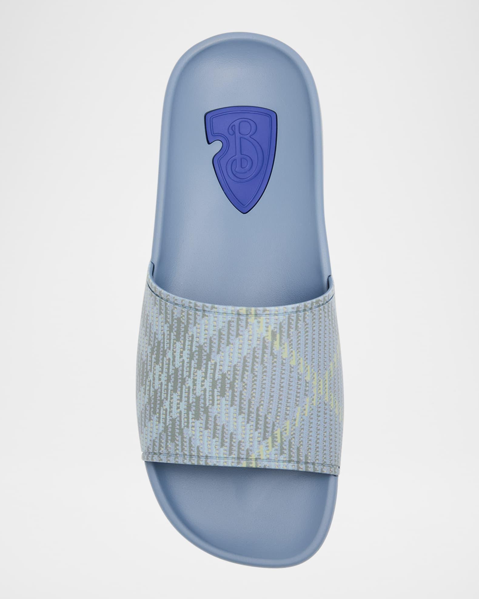 Mens Check Slide Sandals Product Image
