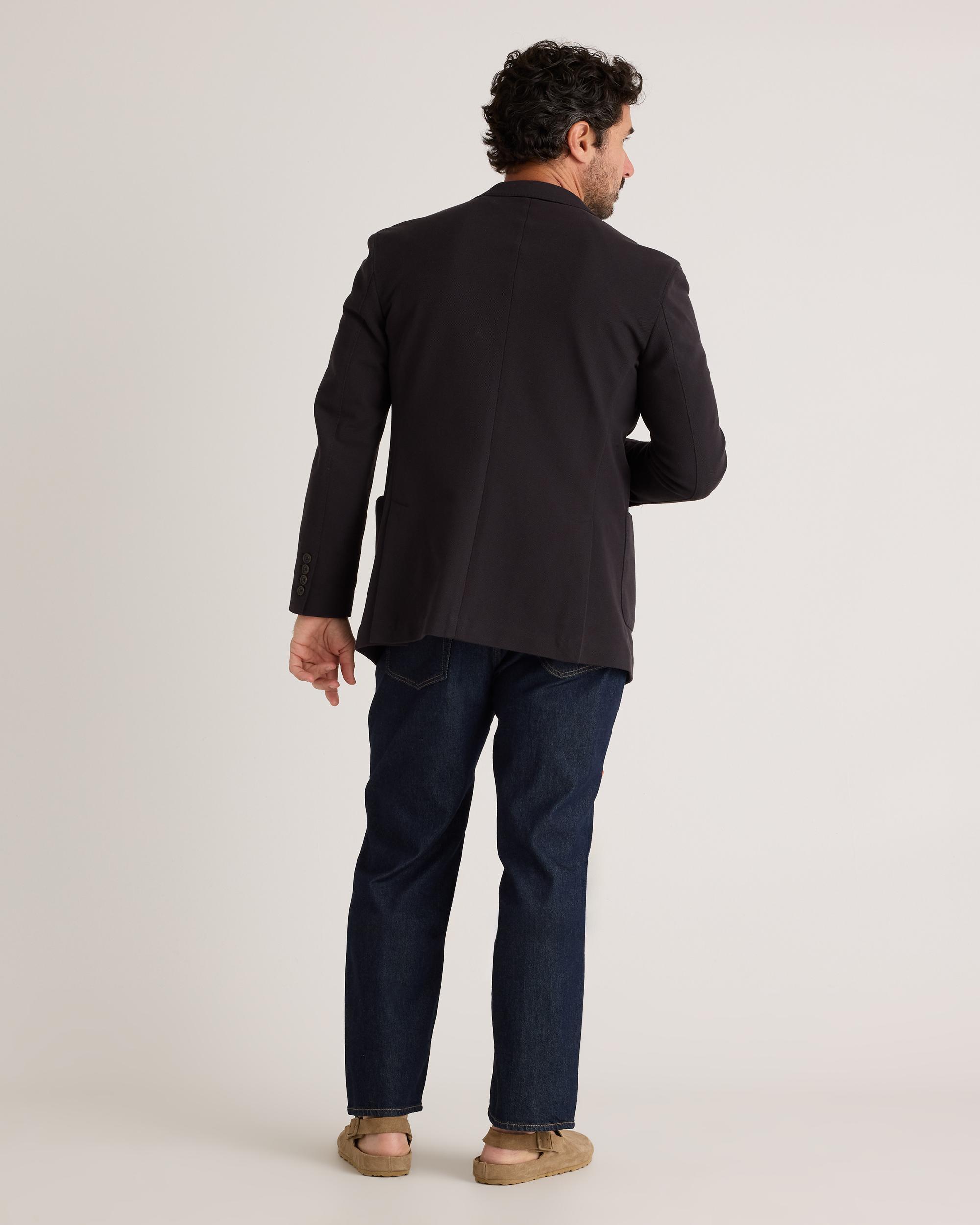 Quince | Men's Cotton Pique Knit Blazer Organic Cotton Product Image