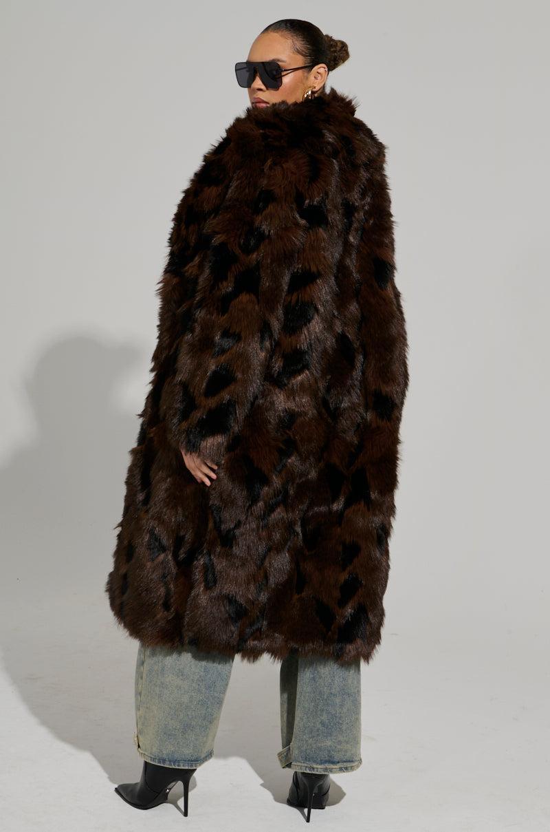 AUSTIN FAUX FUR TRENCH Product Image