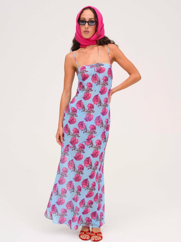 Marina Maxi Dress — Blue Product Image