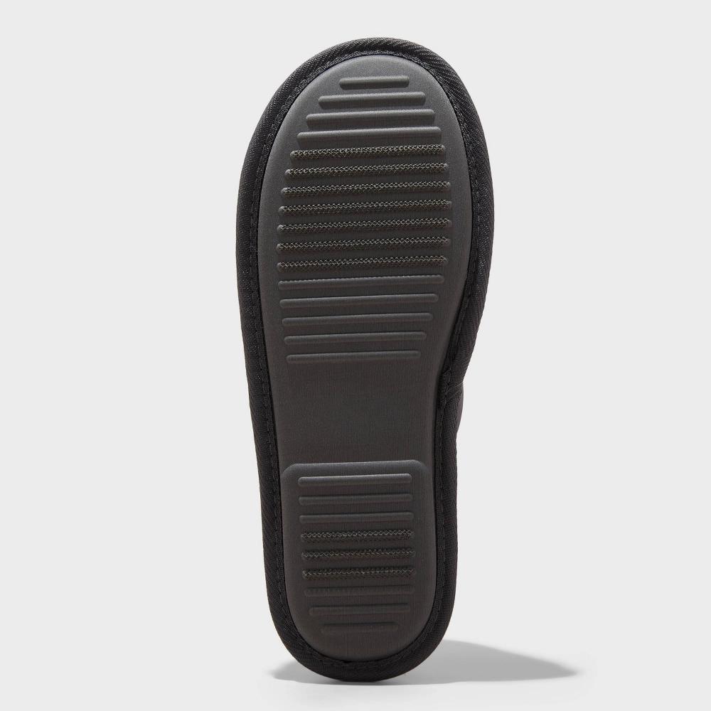Men's Beau Scuff Slippers - Goodfellow & Co™ Charcoal S: Slip-On, Indoor/Outdoor Sole, Backless Design Product Image