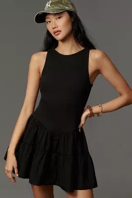 Daily Practice Rib Tank Drop-Waist Twofer Mini Dress Product Image