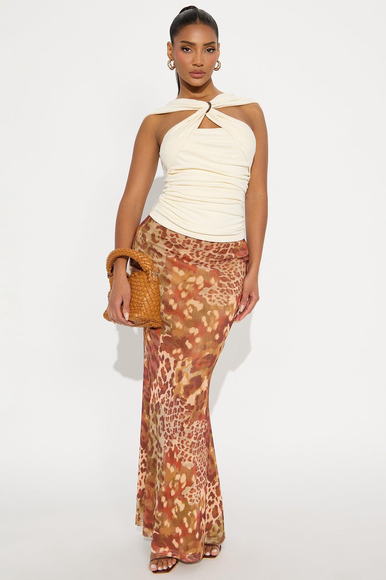 Endless Possibilities Ruched Off Shoulder Top - Ivory Female Product Image