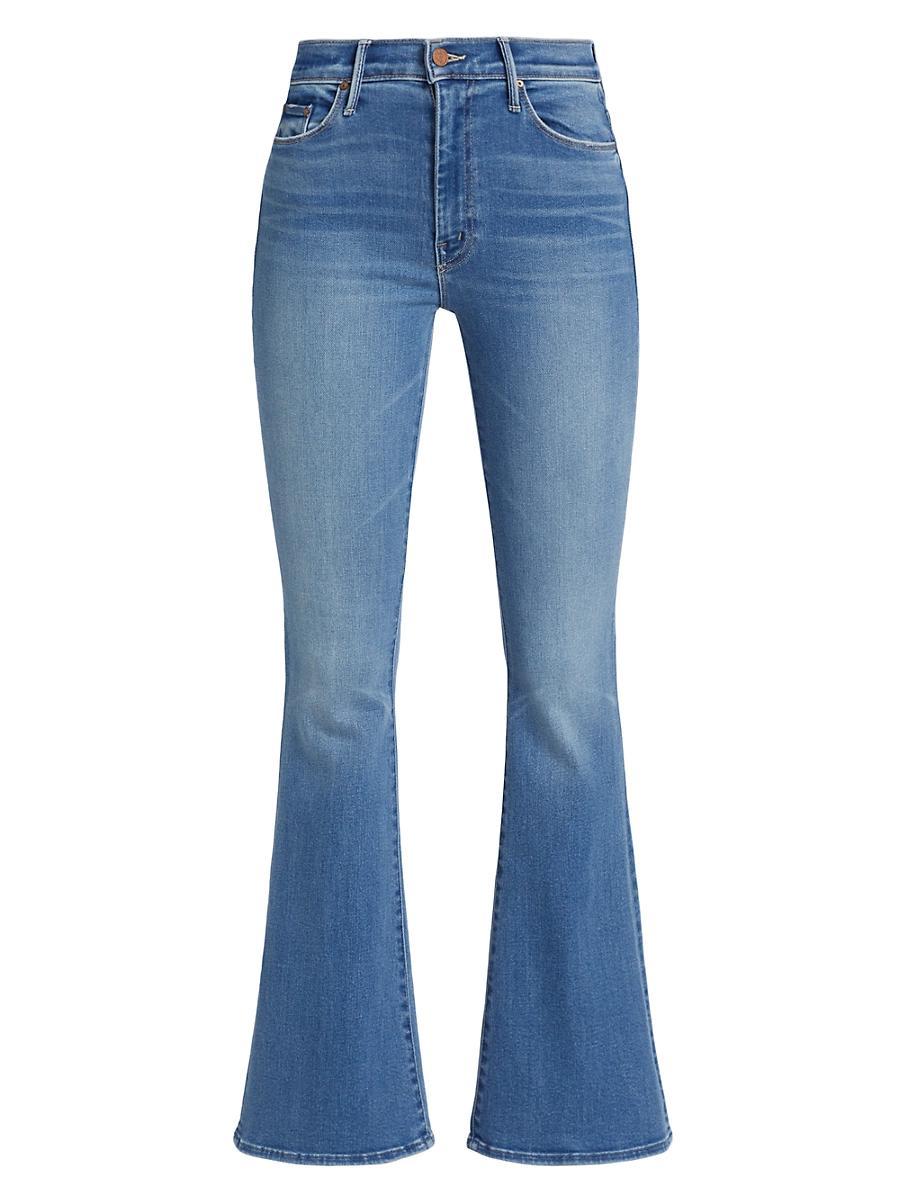 Mother The Weekender Mid Rise Flared Jeans in Layover Product Image