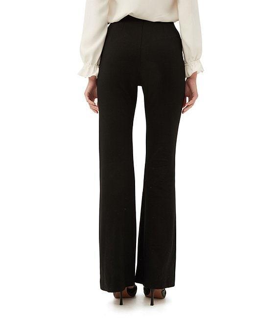 Trina Turk Chimayo 3 Ponte Knit High Waisted Side Zip Flared Pants Product Image