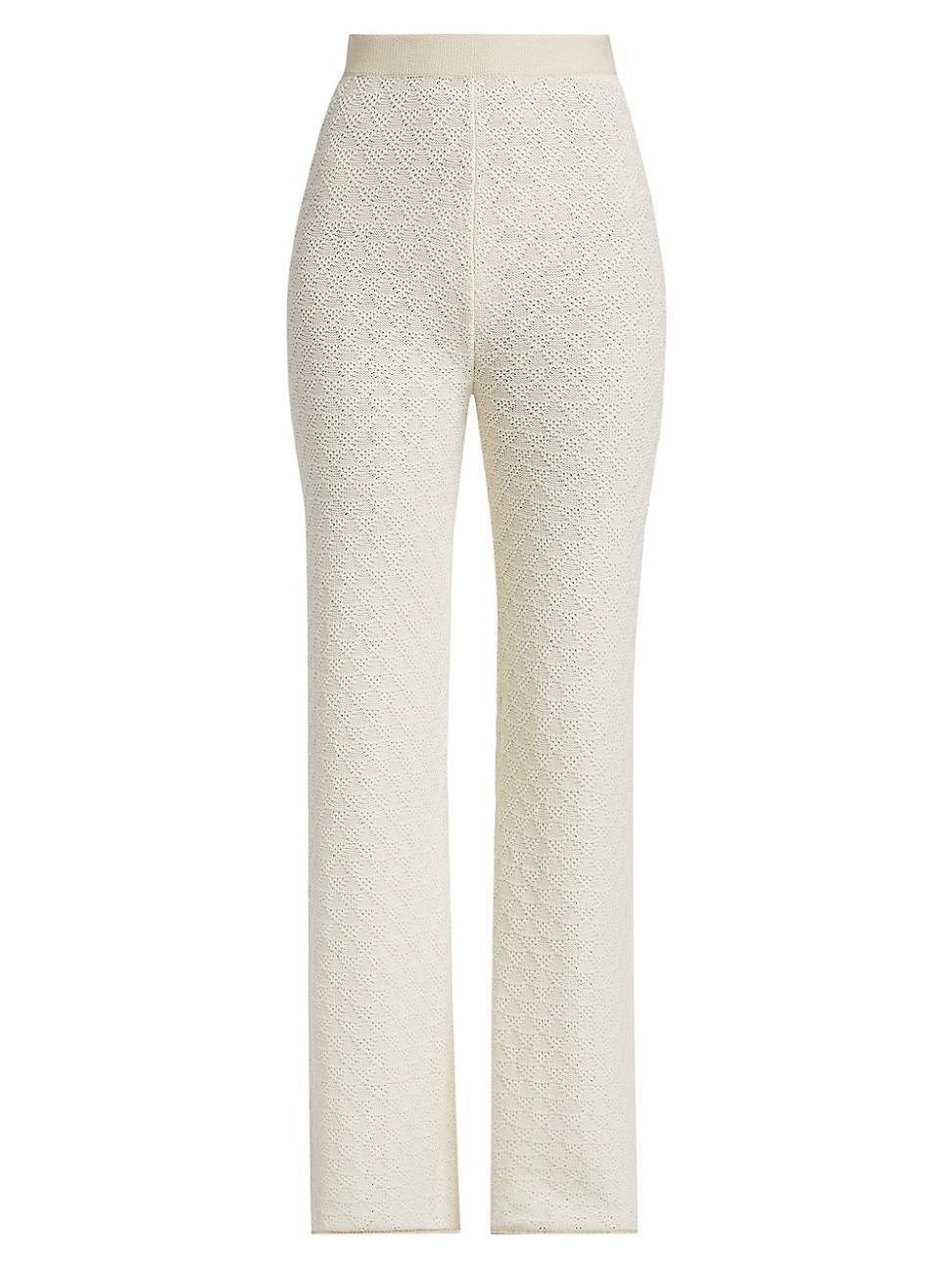 Womens Malecon Cotton Mid-Rise Pants Product Image