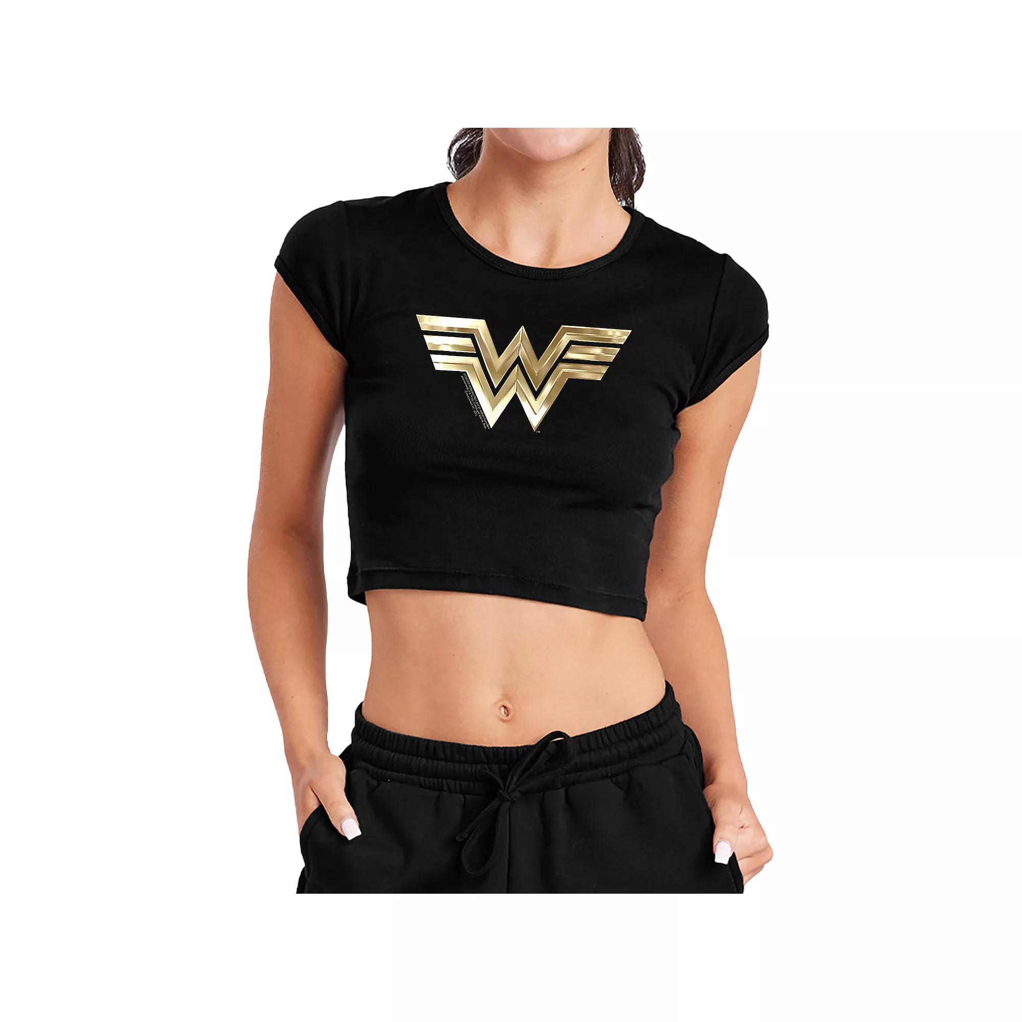 Juniors U.S. Marine Corps Baby Rib Cropped Graphic Tee, Girls Product Image