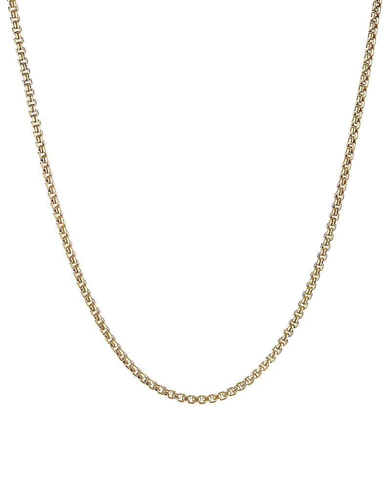 David Yurman Mens 18K Yellow Gold Box Chain Necklace, 26 Product Image