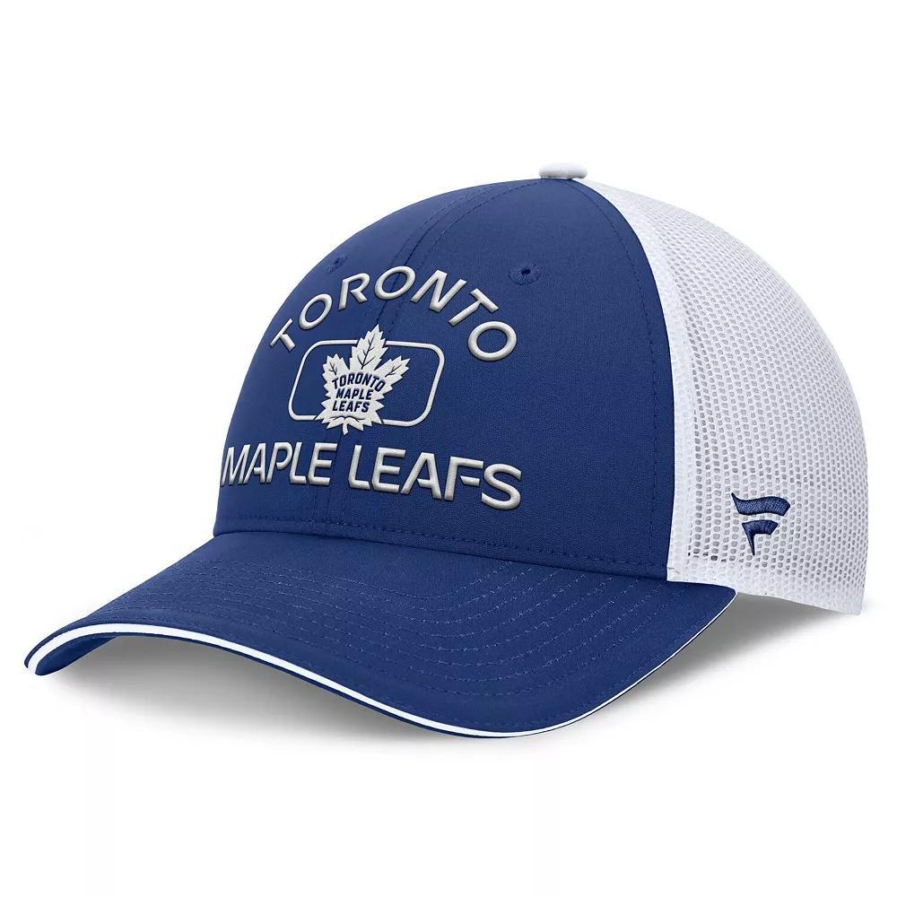Men's Fanatics Blue/White Toronto Maple Leafs Authentic Pro Rink Trucker Hat, Mpl Blue Product Image