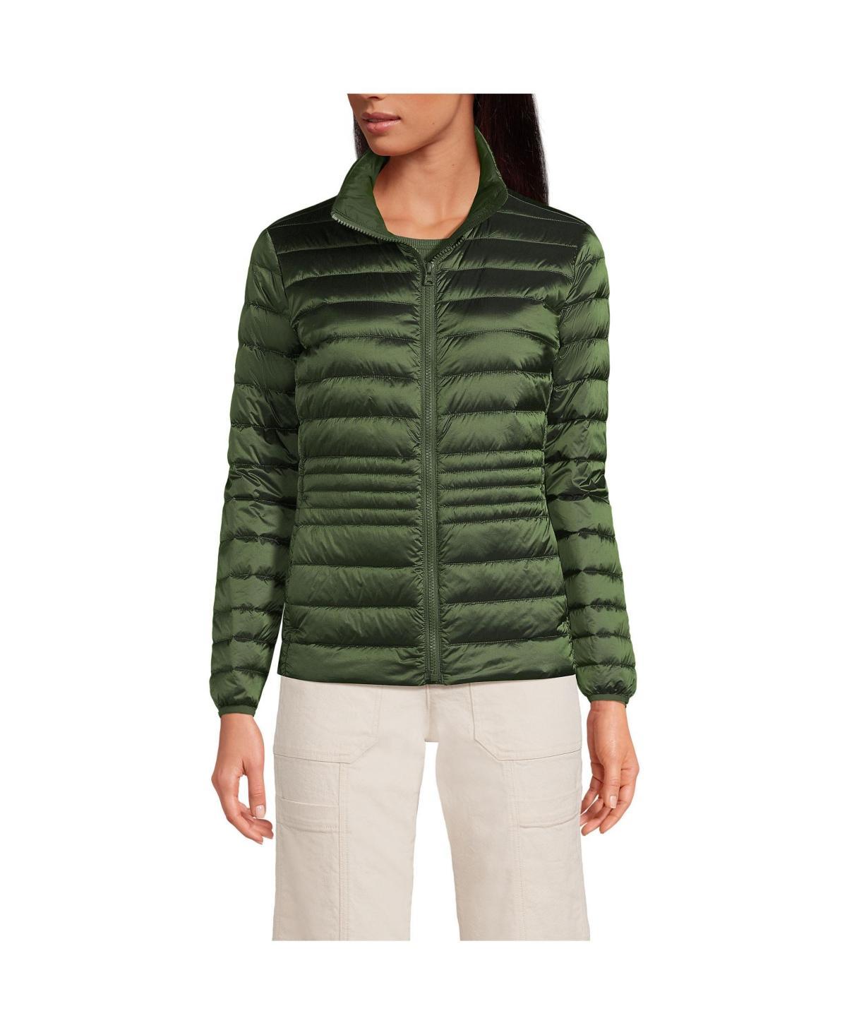 Women's Lands' End Wanderweight Midweight Down Jacket, Size: Small, Light Carob Product Image