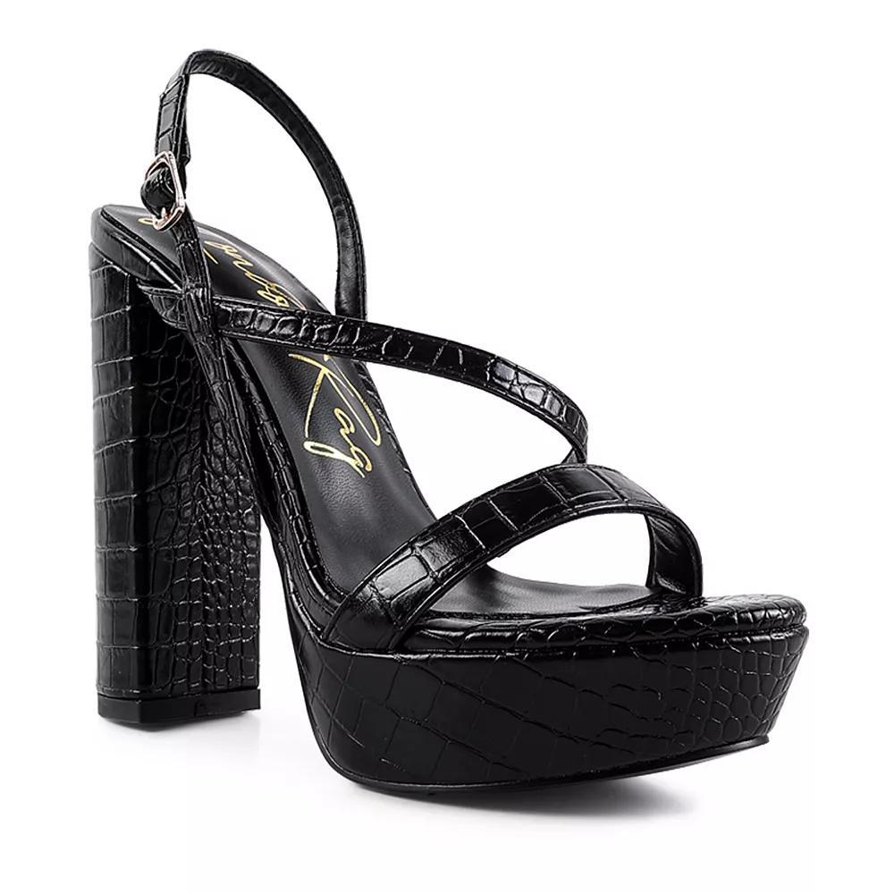 London Rag Slegs Womens Slingback Block Heel Dress Sandals Product Image