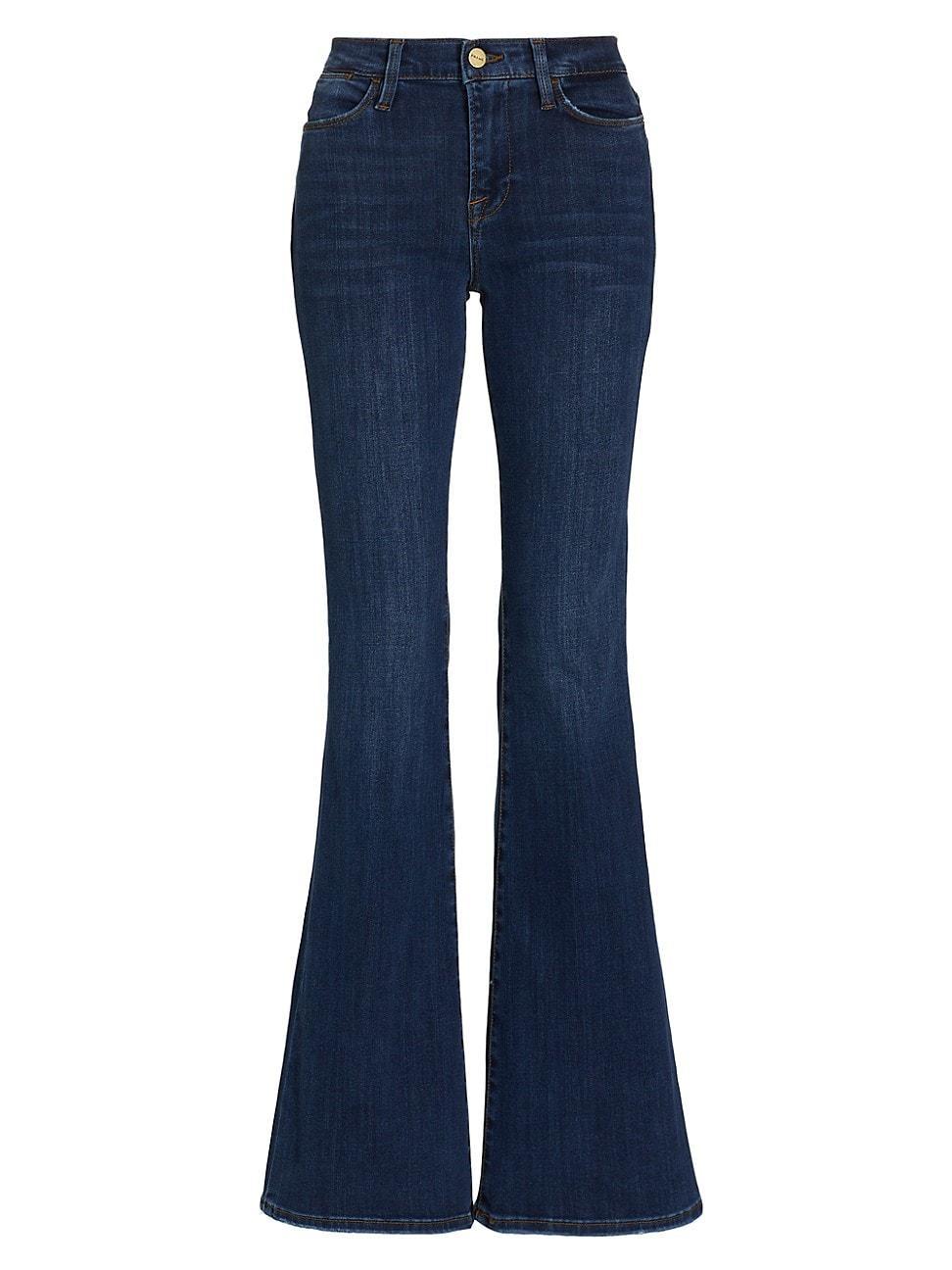 Frame Le High Rise Flare Jeans in Dublin Product Image