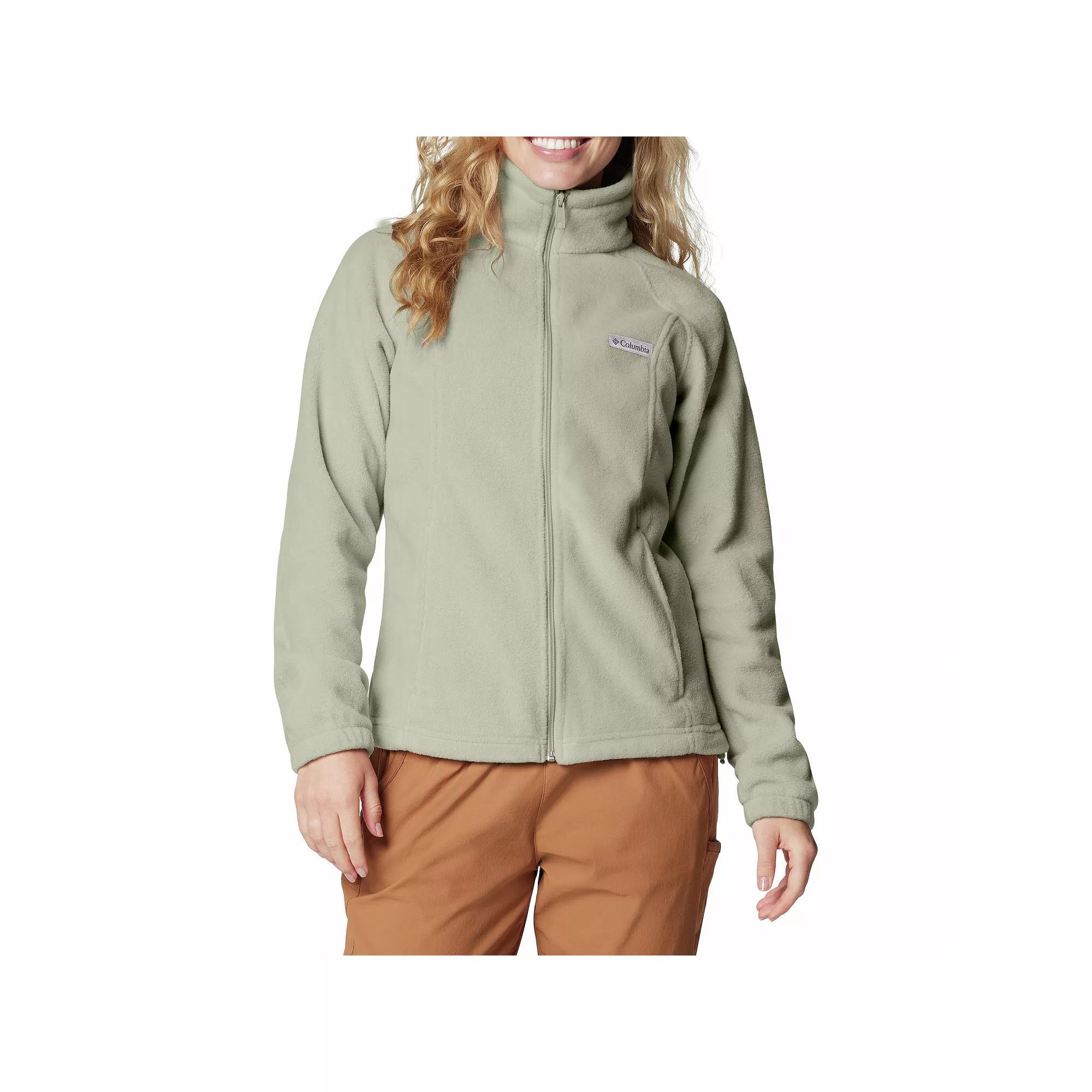 Women's Columbia Benton Springs Zip-Front Fleece Jacket, Size: XXL, Safari Product Image
